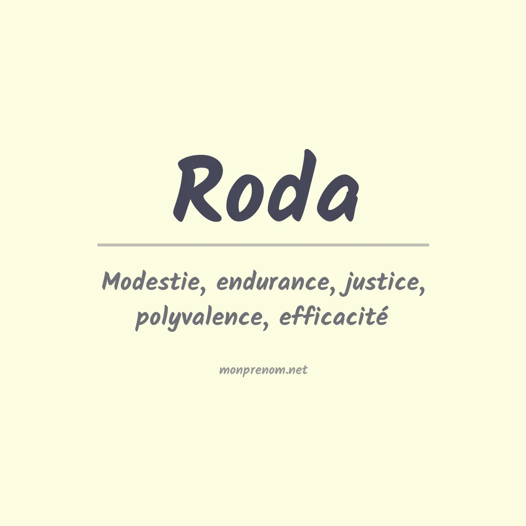 Prénom Roda
