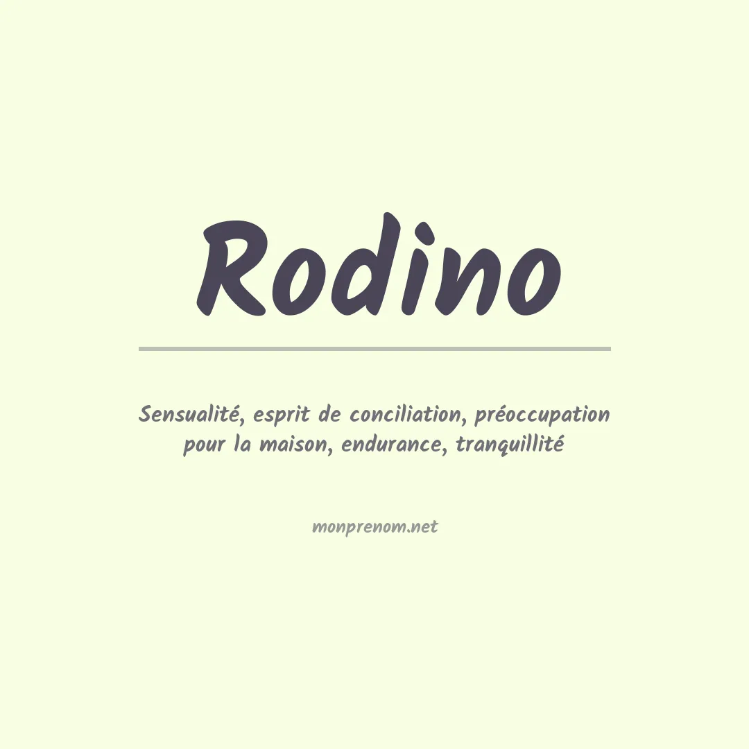 Prénom Rodino