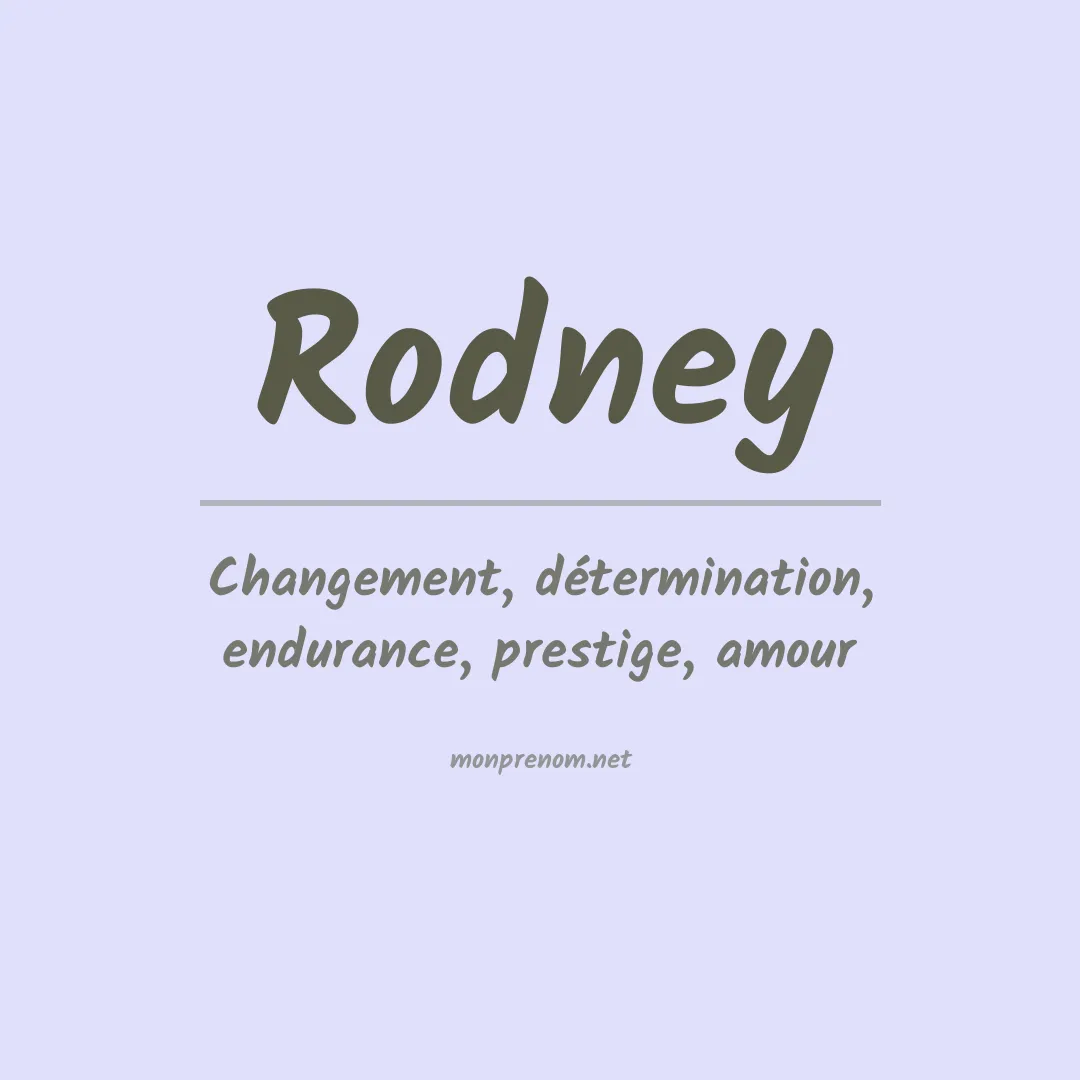 Prénom Rodney