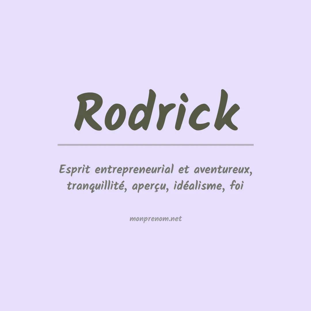 Prénom Rodrick