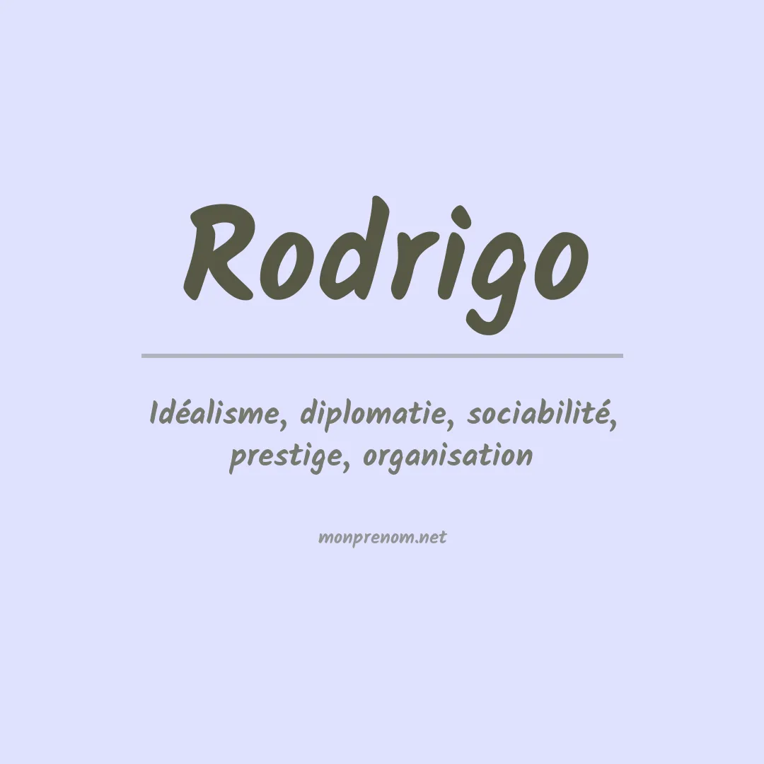 Prénom Rodrigo