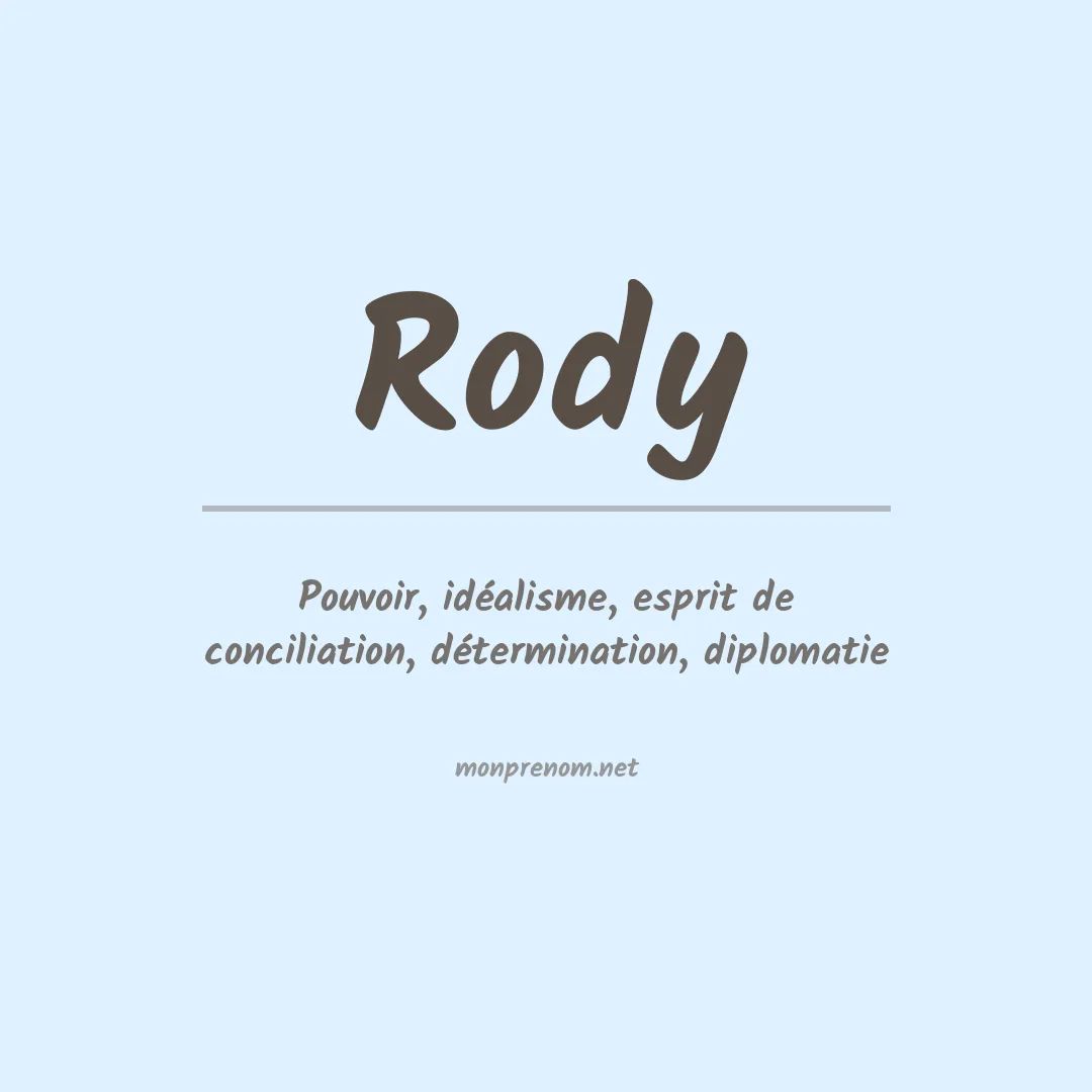 Prénom Rody