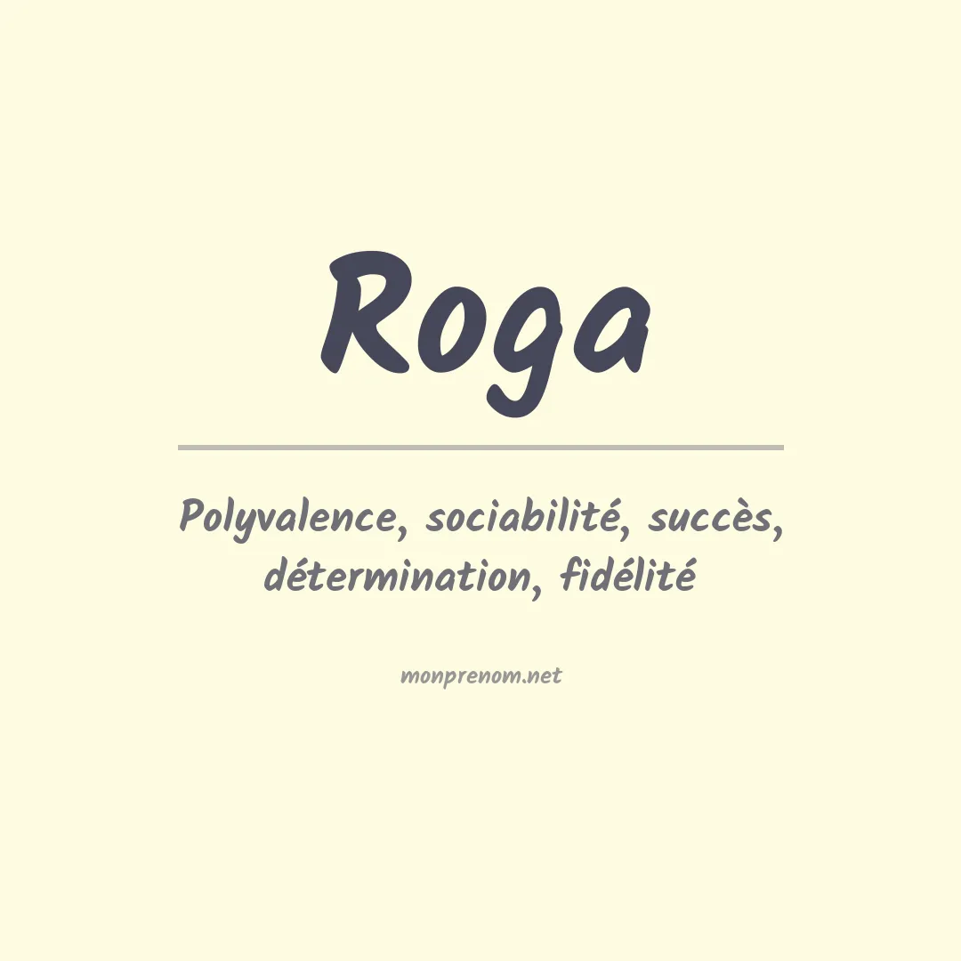 Prénom Roga