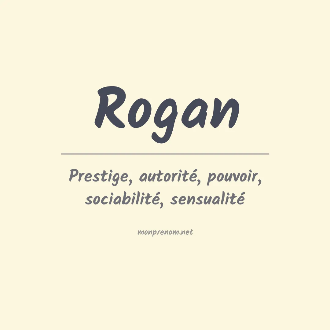 Prénom Rogan