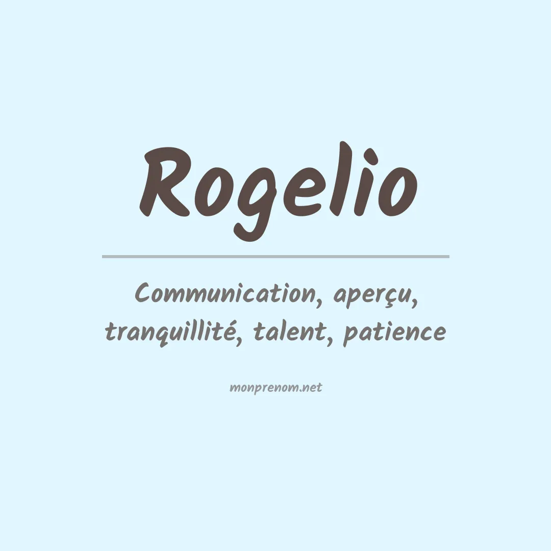 Prénom Rogelio