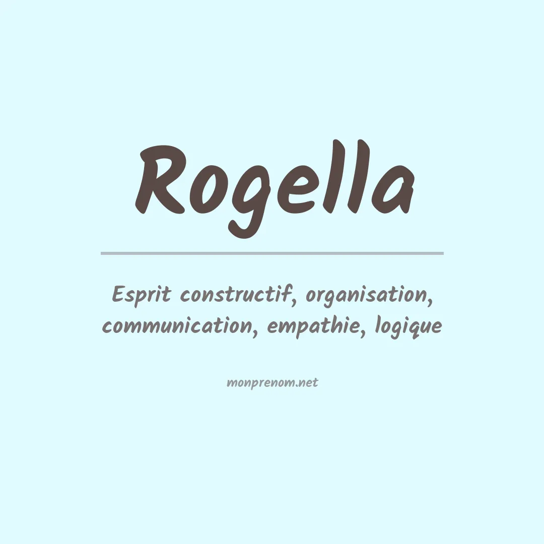 Signification du prénom Rogella