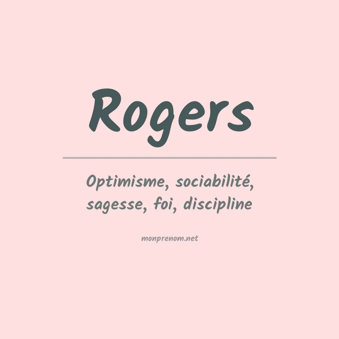 Prénom Rogers