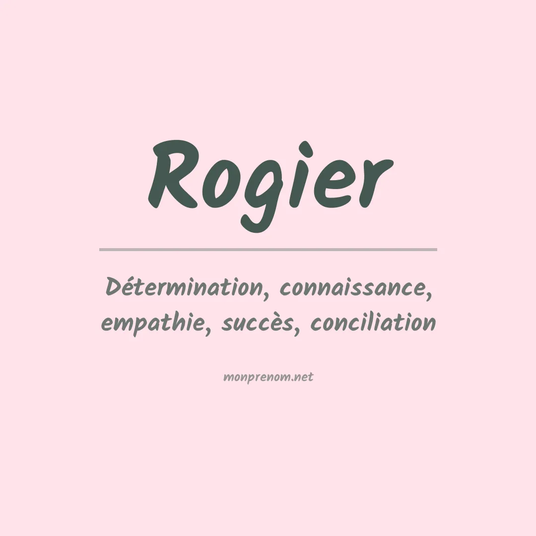 Prénom Rogier