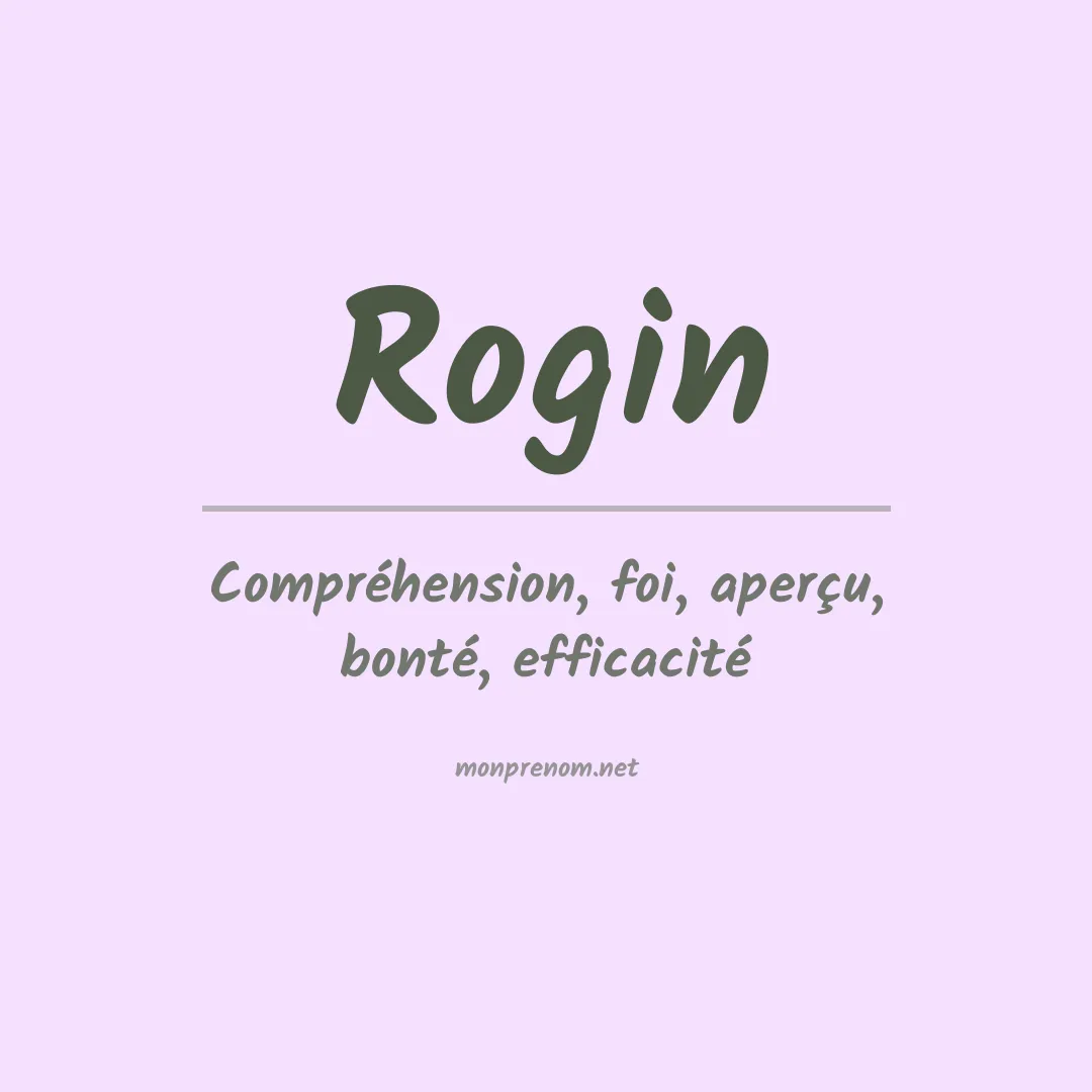 Prénom Rogin
