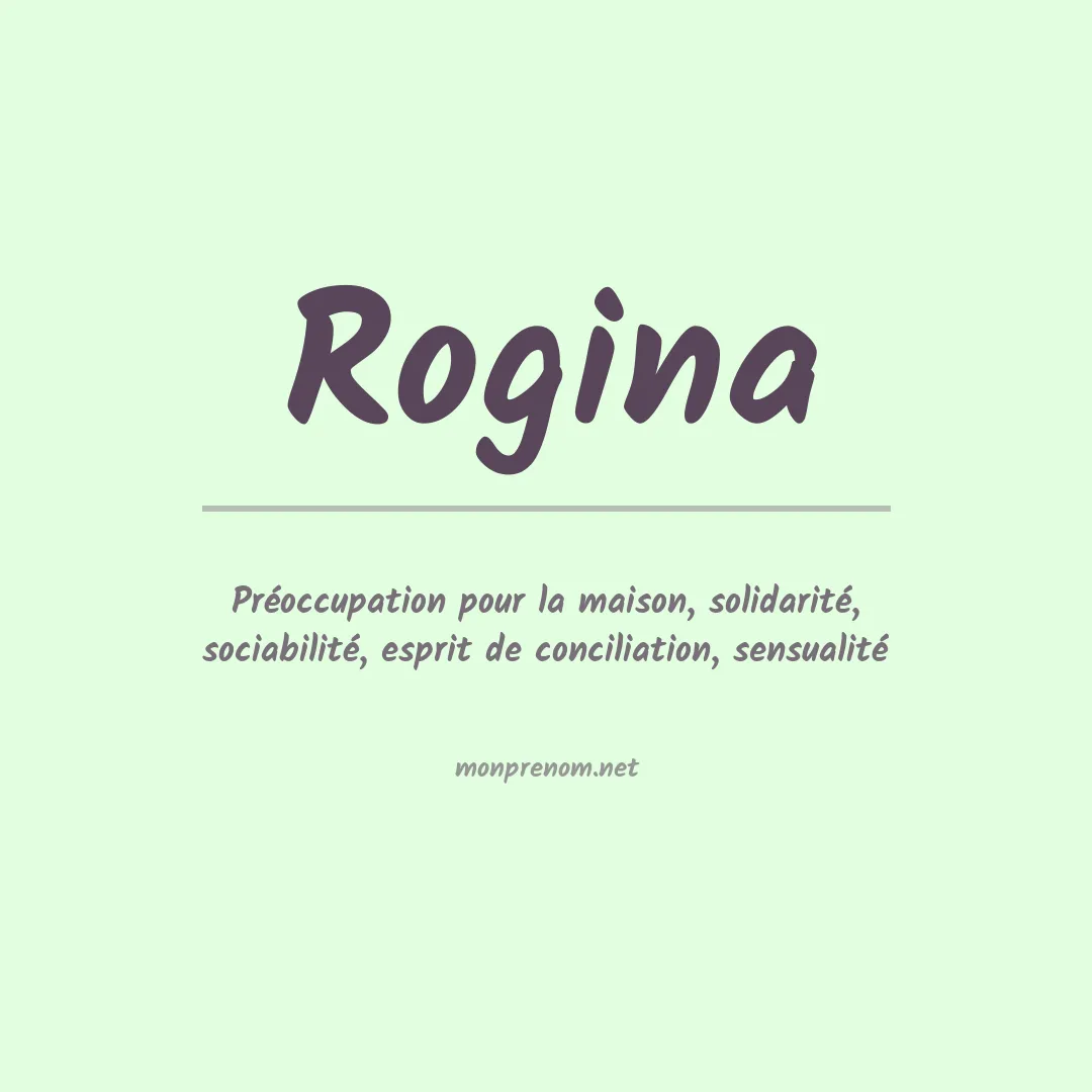 Prénom Rogina
