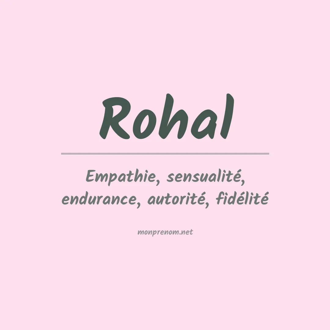 Prénom Rohal
