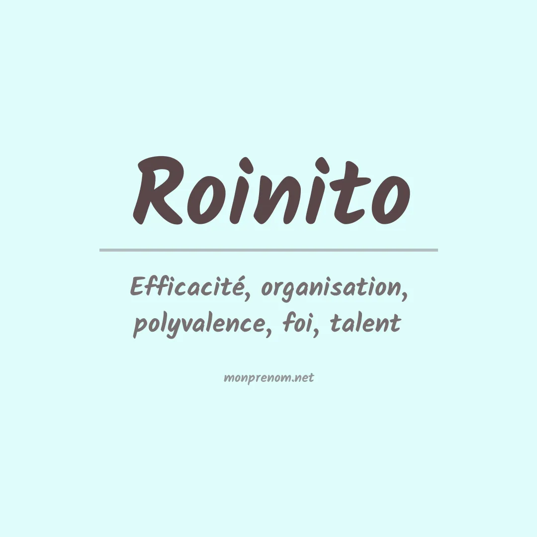 Prénom Roinito