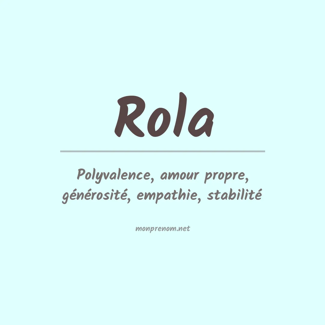 Prénom Rola