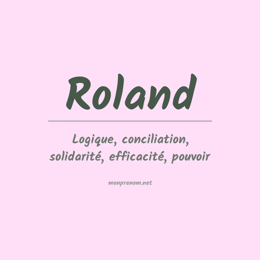 Prénom Roland