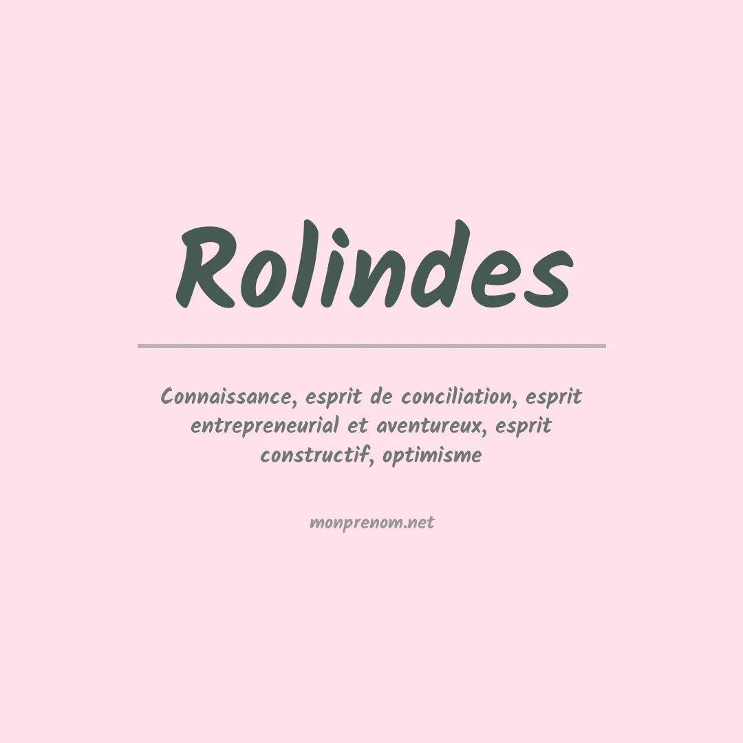 Prénom Rolindes