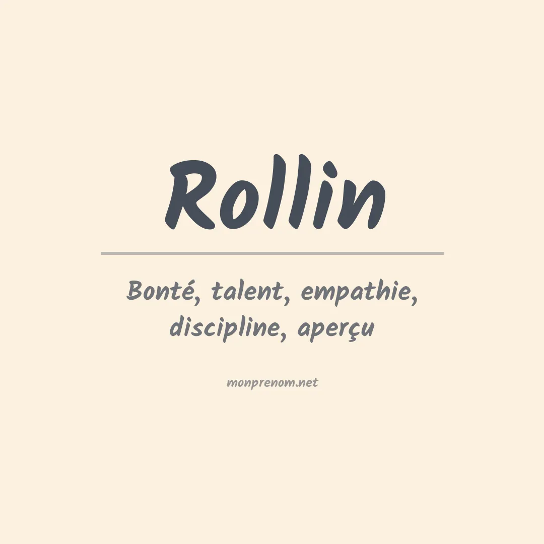 Prénom Rollin
