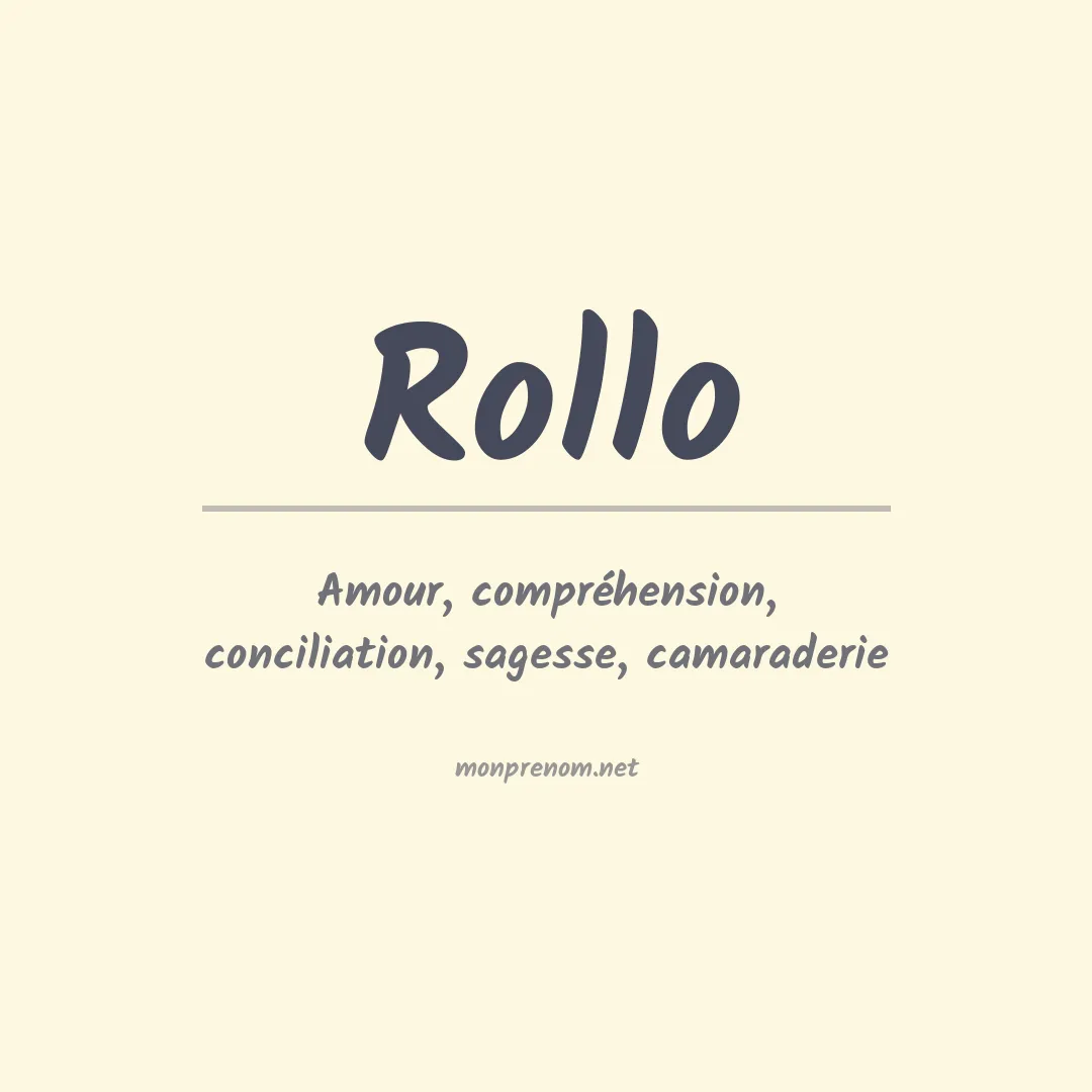 Prénom Rollo
