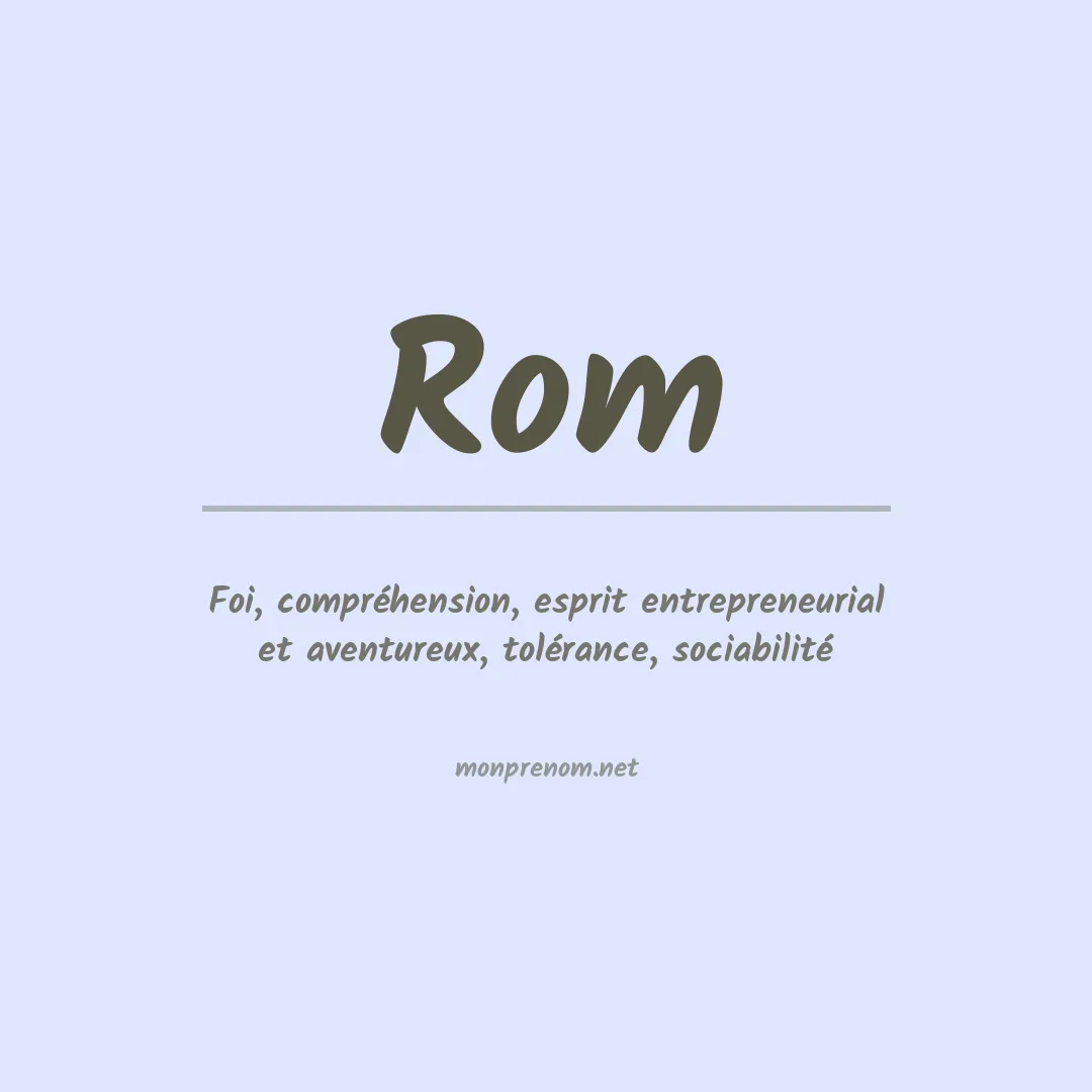 Prénom Rom