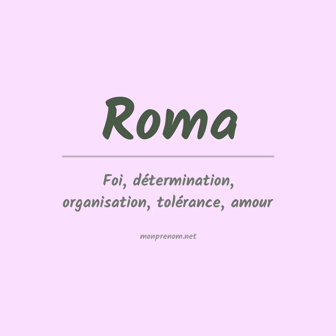 Prénom Roma
