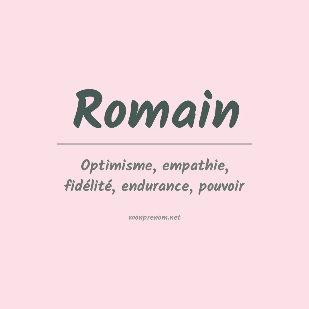 Prénom Romain
