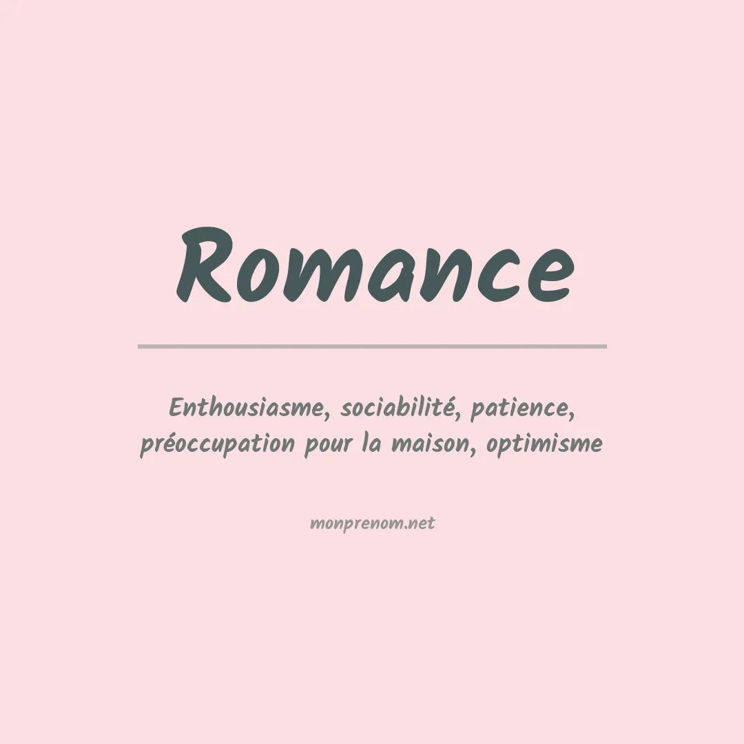 Prénom Romance
