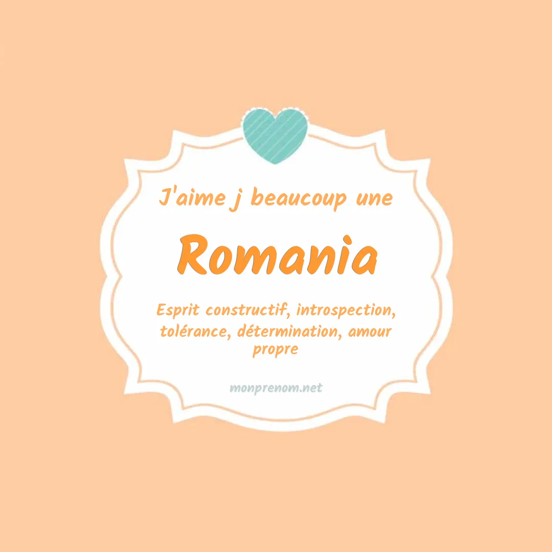 J'aime beaucoup Romania