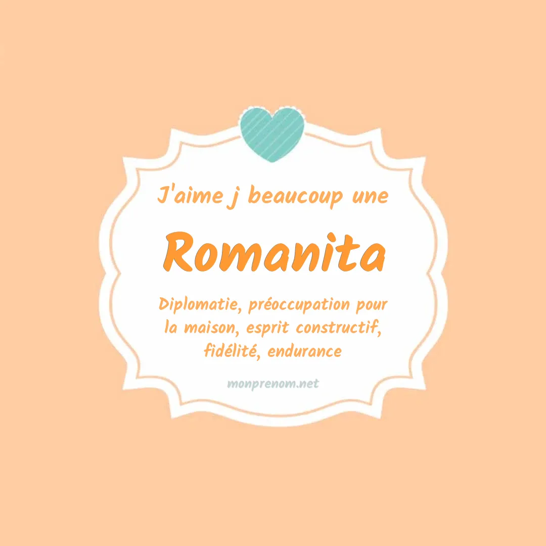 J'aime beaucoup Romanita