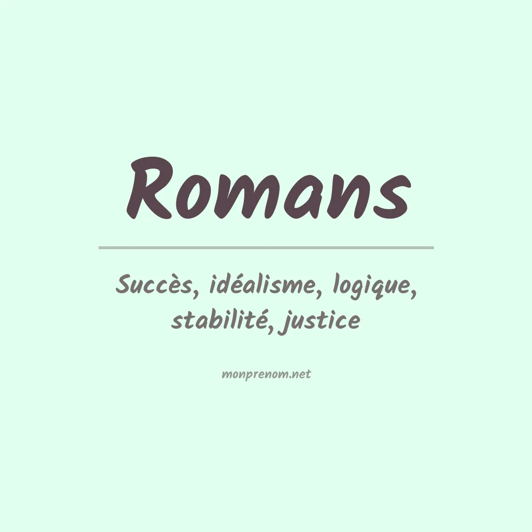 Prénom Romans