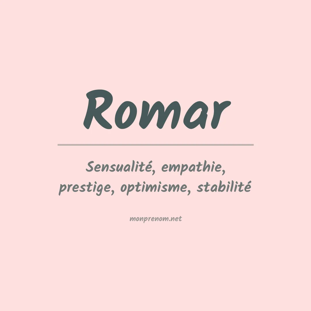 Prénom Romar