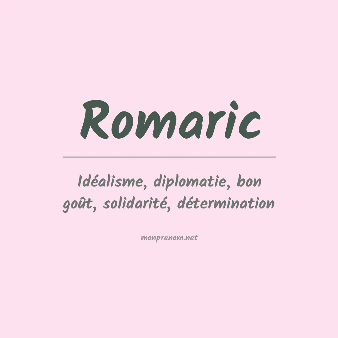 Prénom Romaric