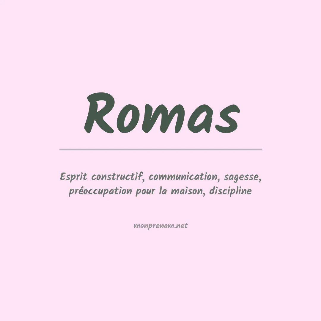 Prénom Romas