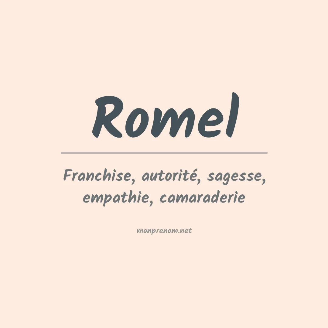 Prénom Romel