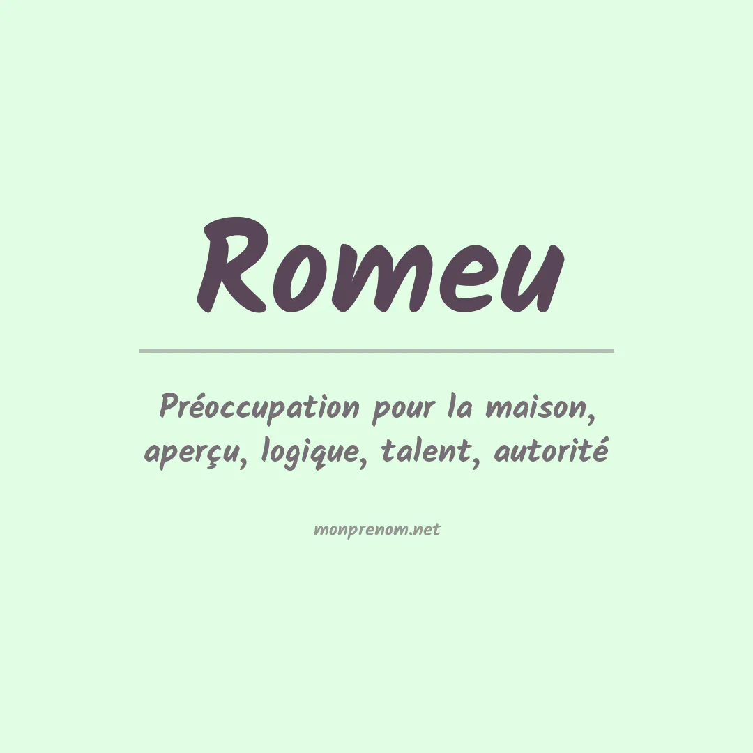 Prénom Romeu