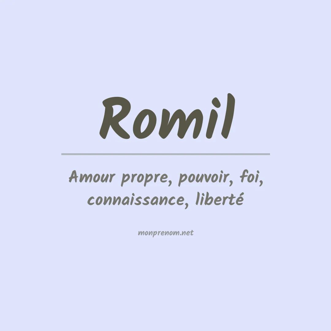 Prénom Romil