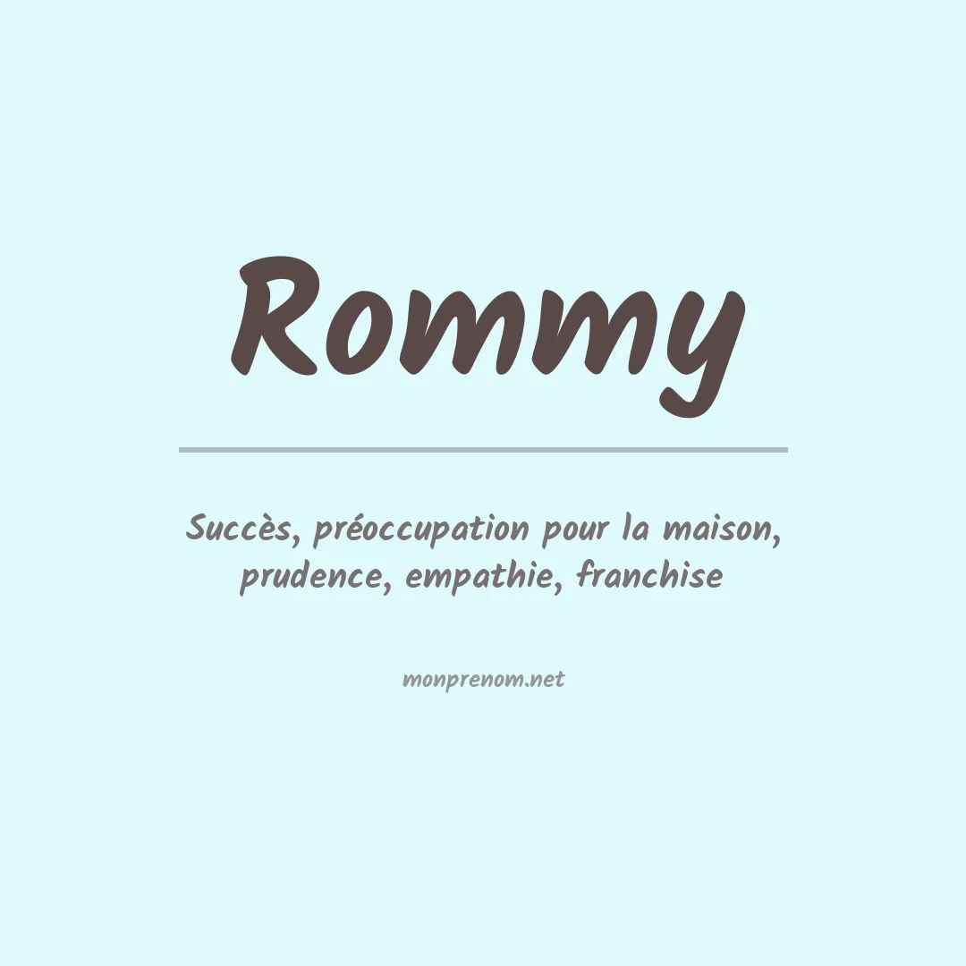 Prénom Rommy