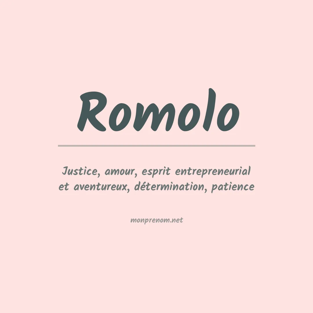 Prénom Romolo