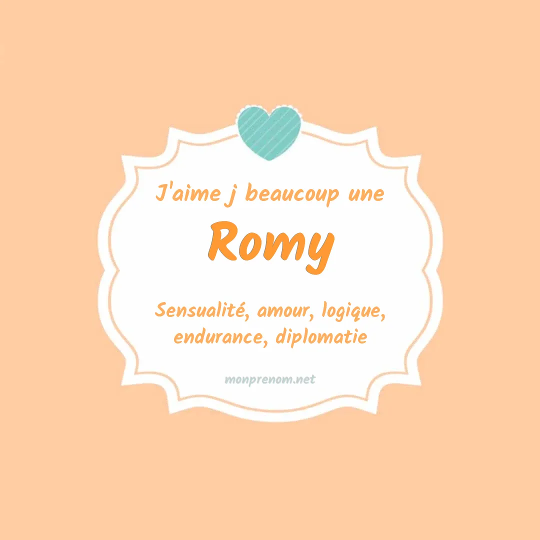 J'aime beaucoup Romy