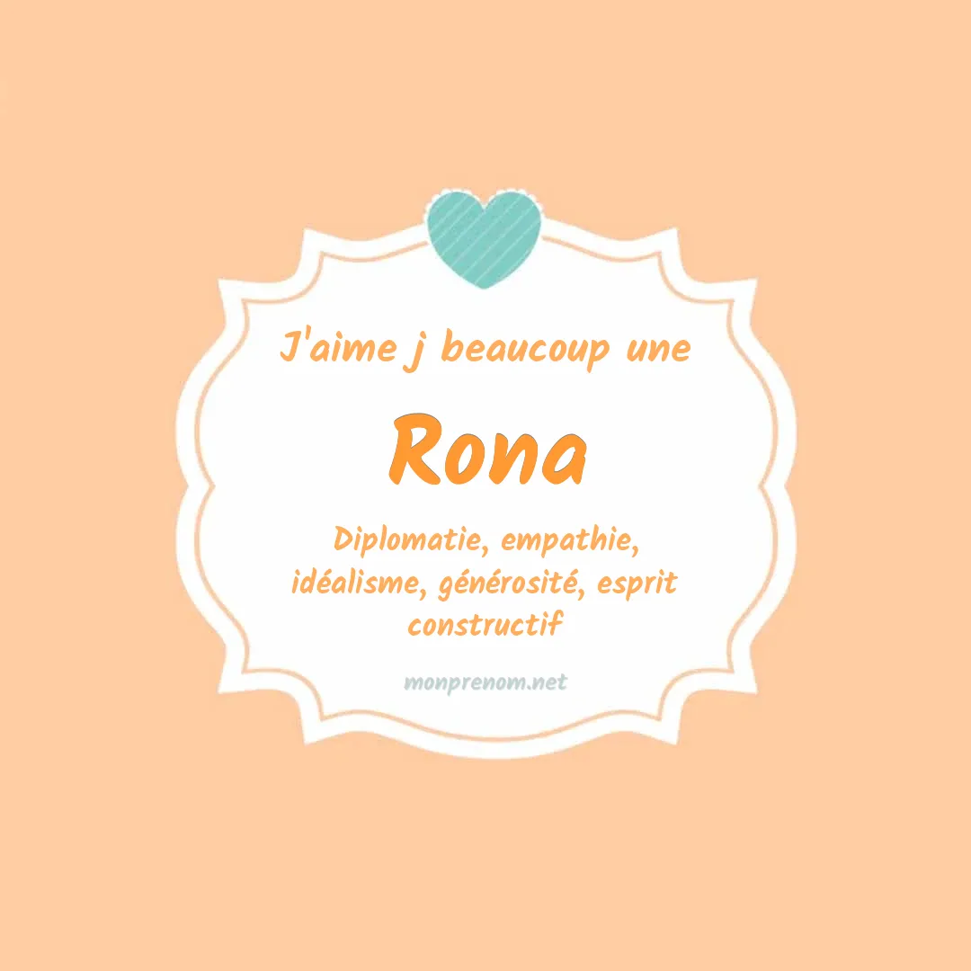 J'aime beaucoup Rona