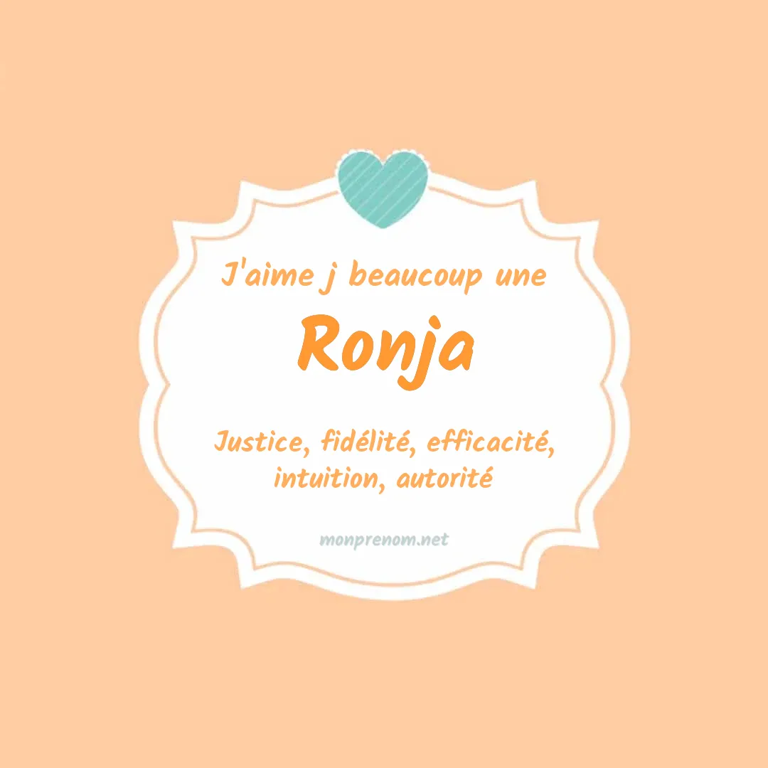 J'aime beaucoup Ronja