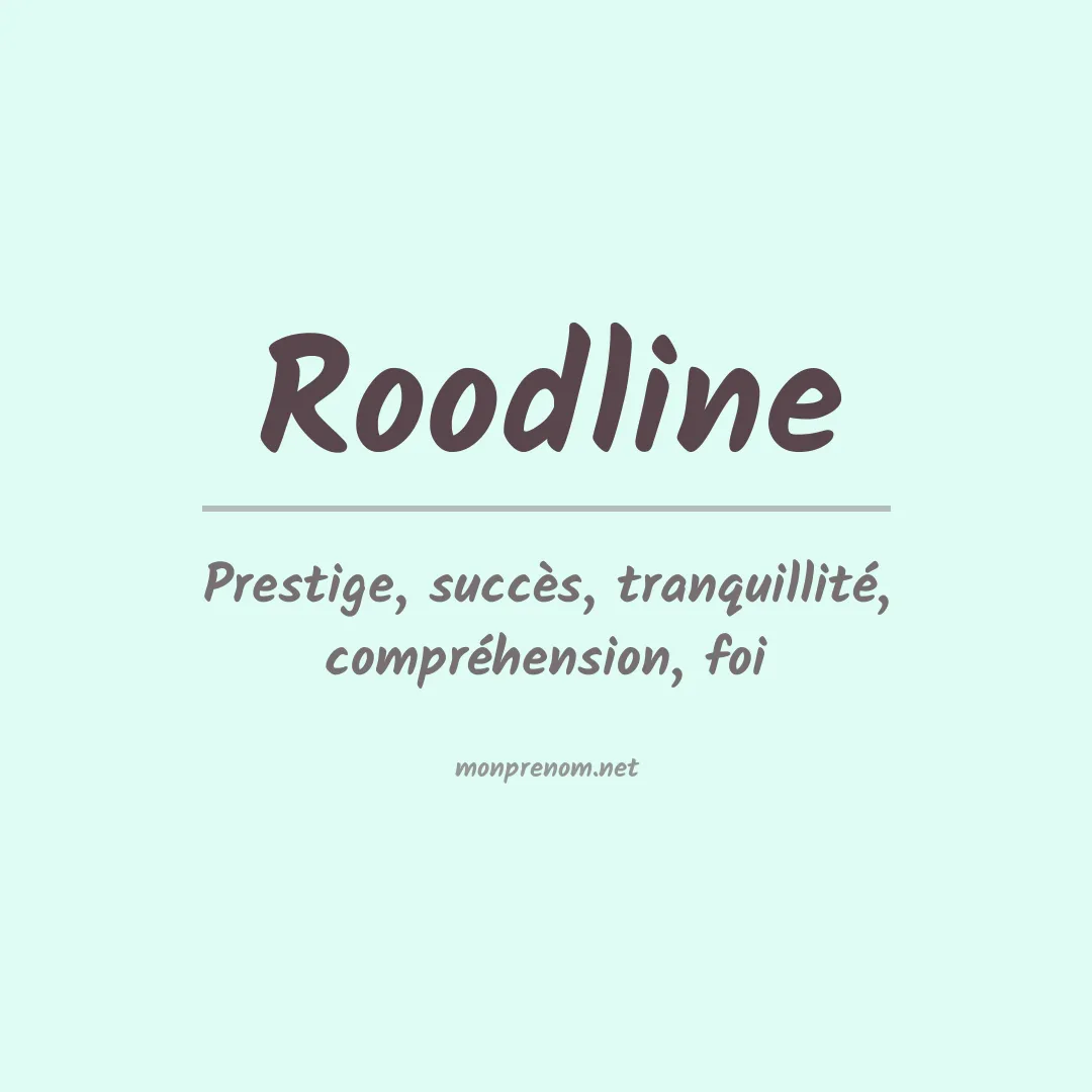 Prénom Roodline