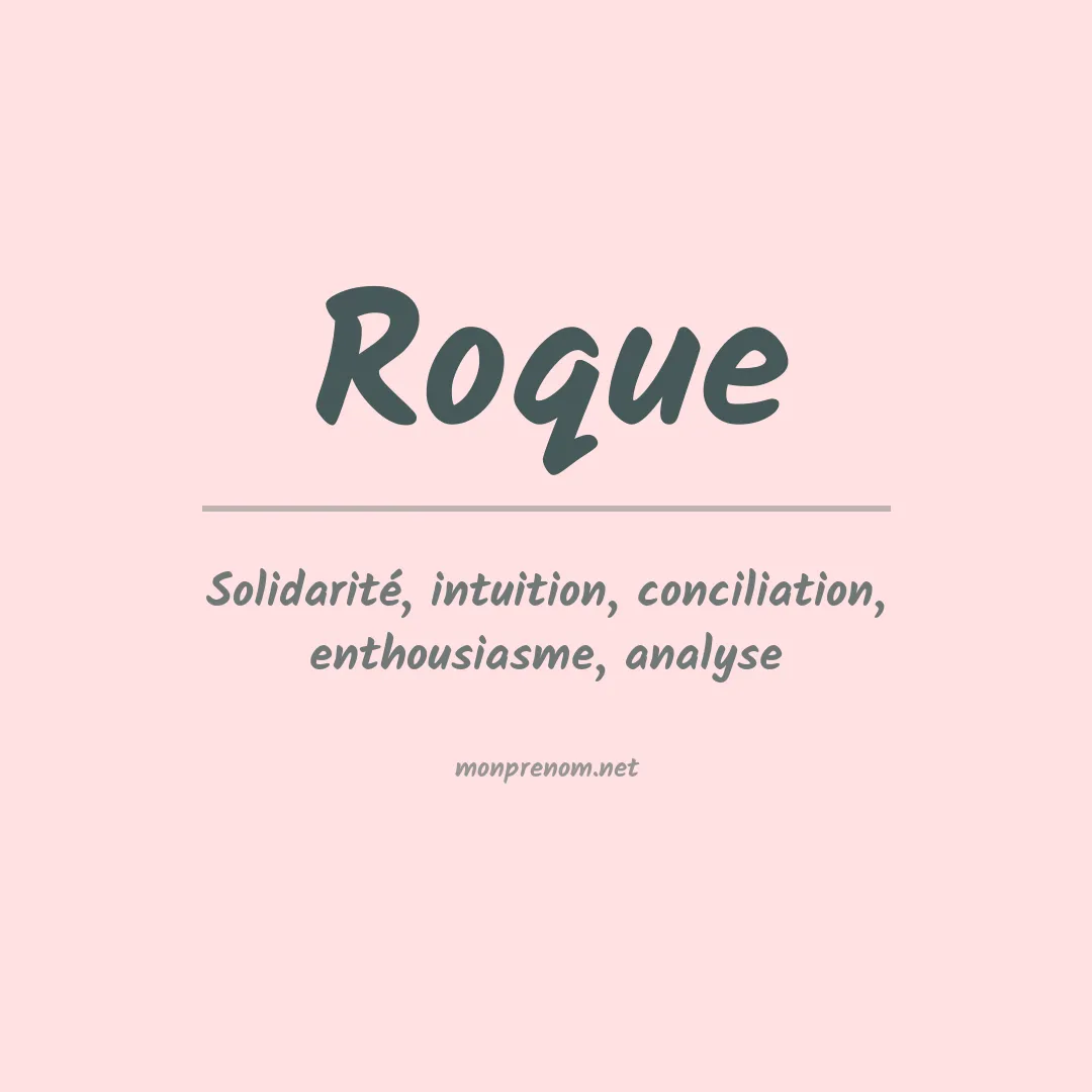 Prénom Roque