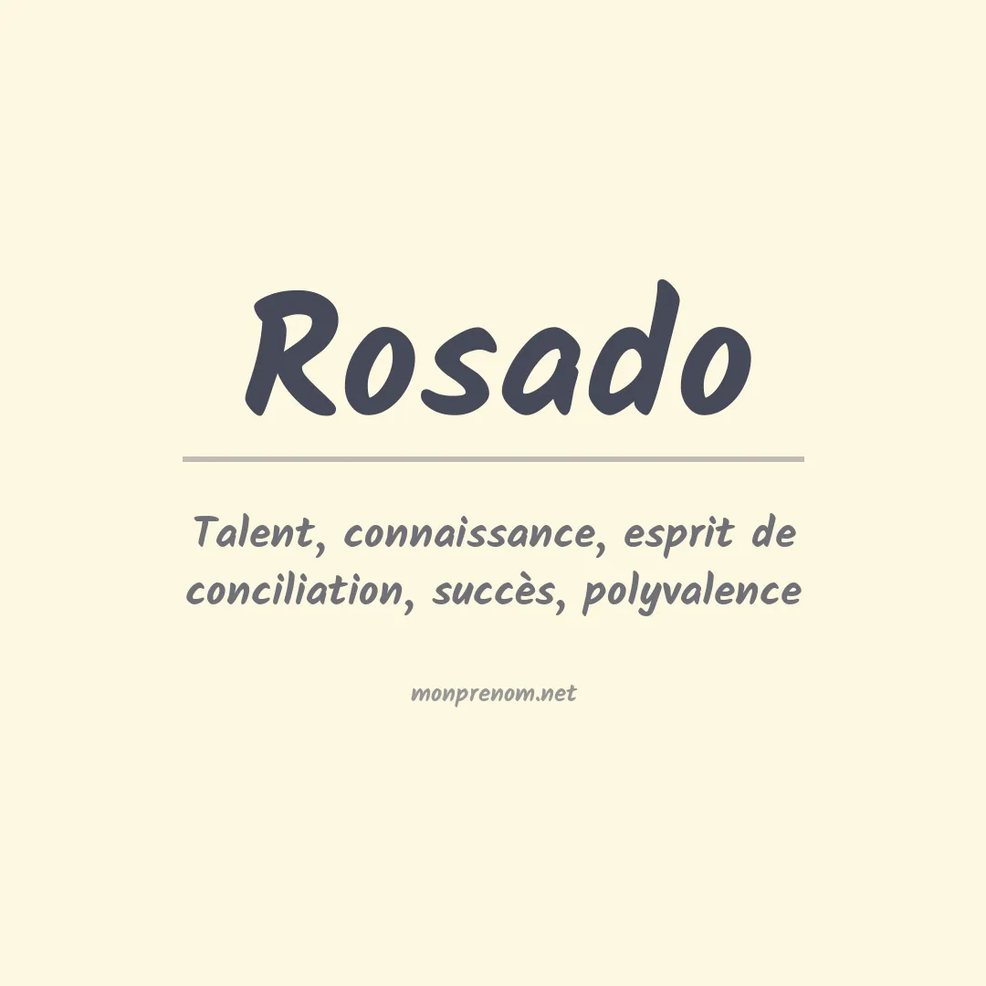 Prénom Rosado