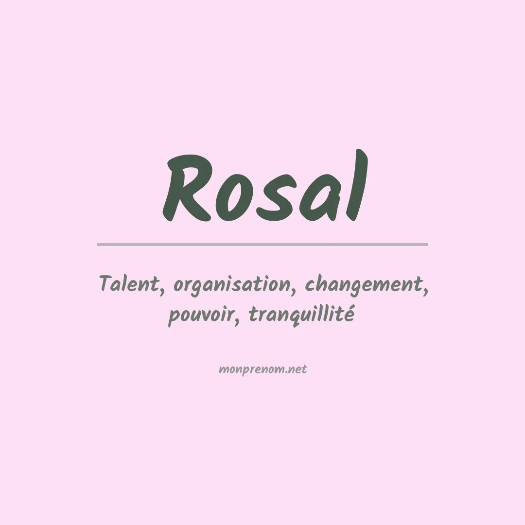 Prénom Rosal