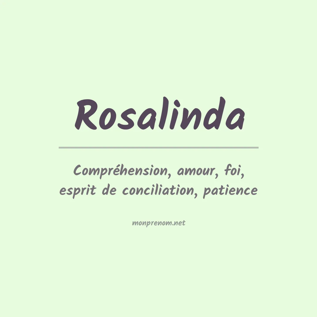 Prénom Rosalinda