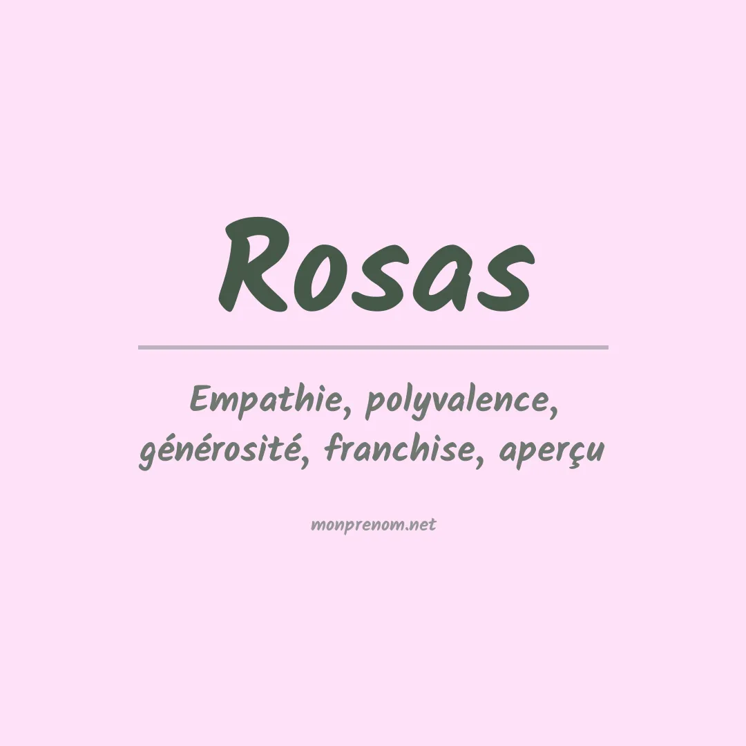 Prénom Rosas