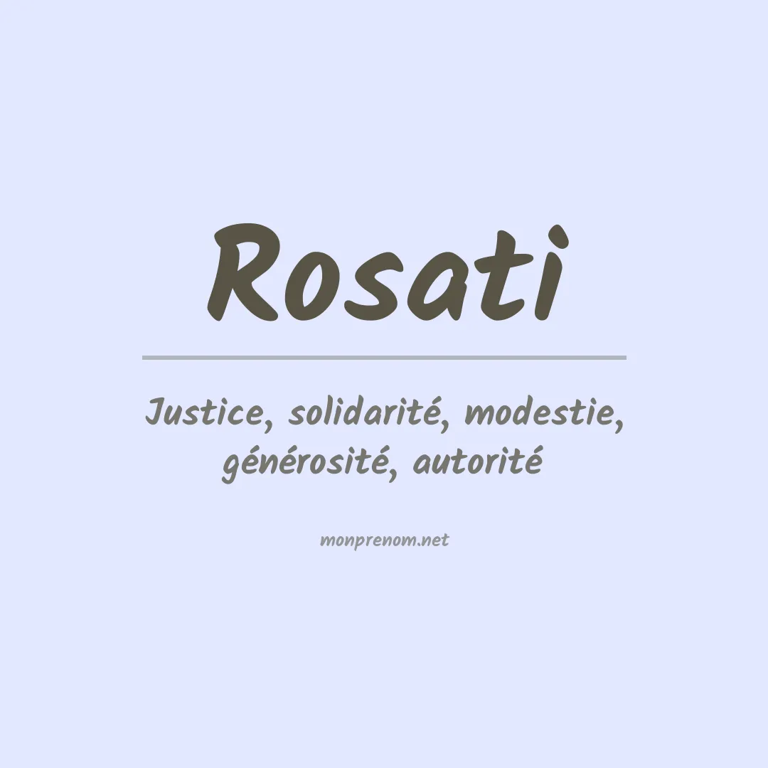 Prénom Rosati
