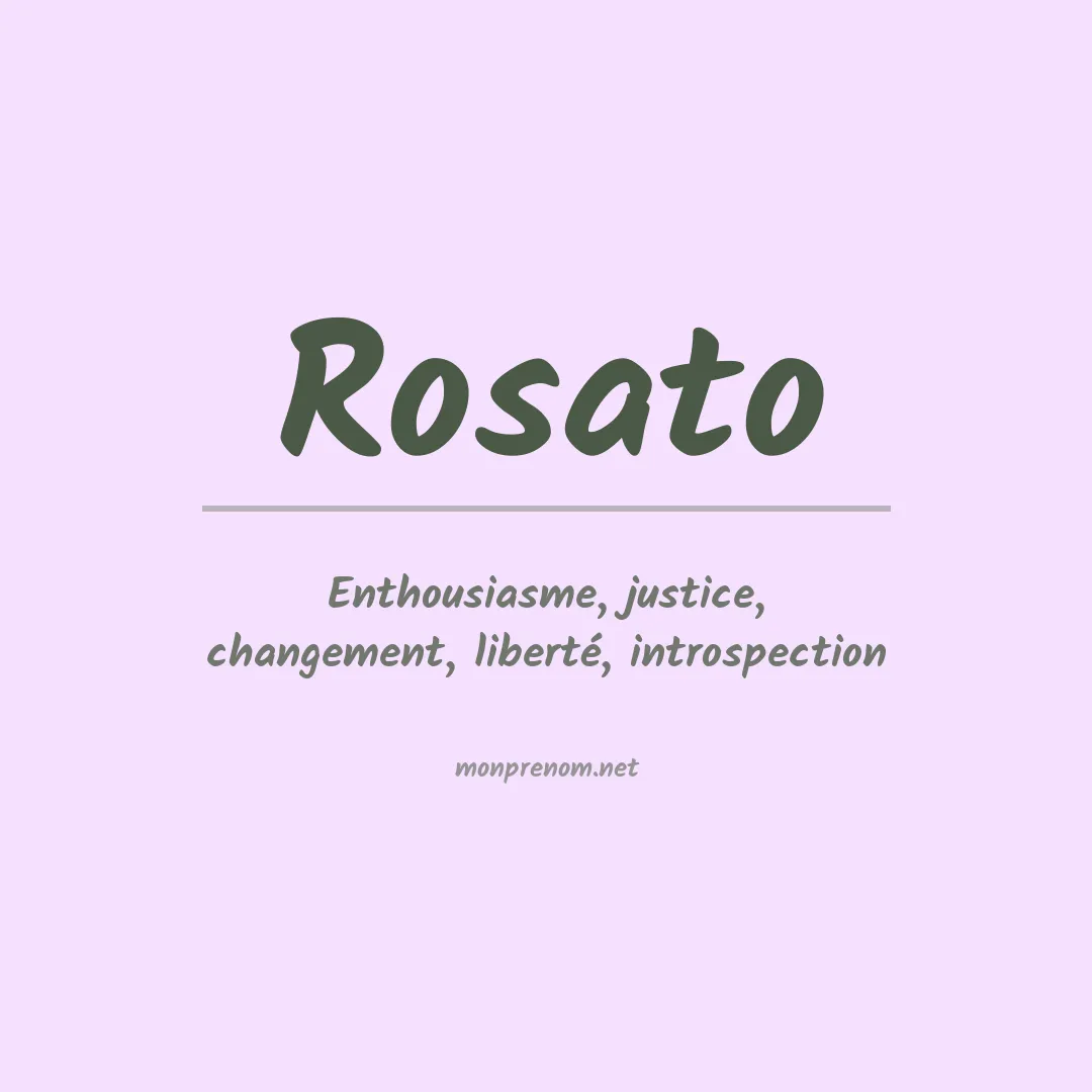 Prénom Rosato