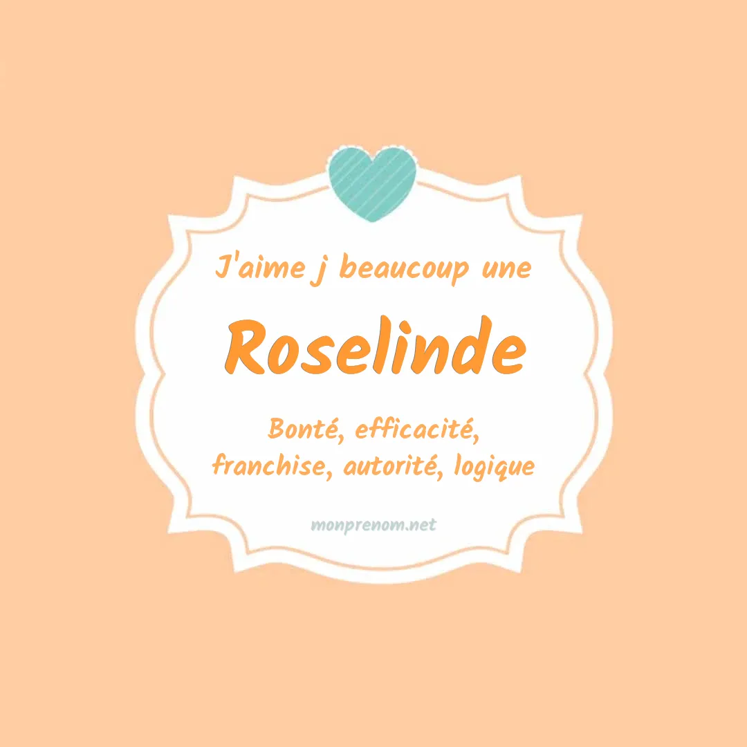 J'aime beaucoup Roselinde
