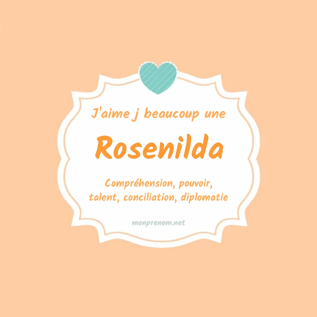 J'aime beaucoup Rosenilda