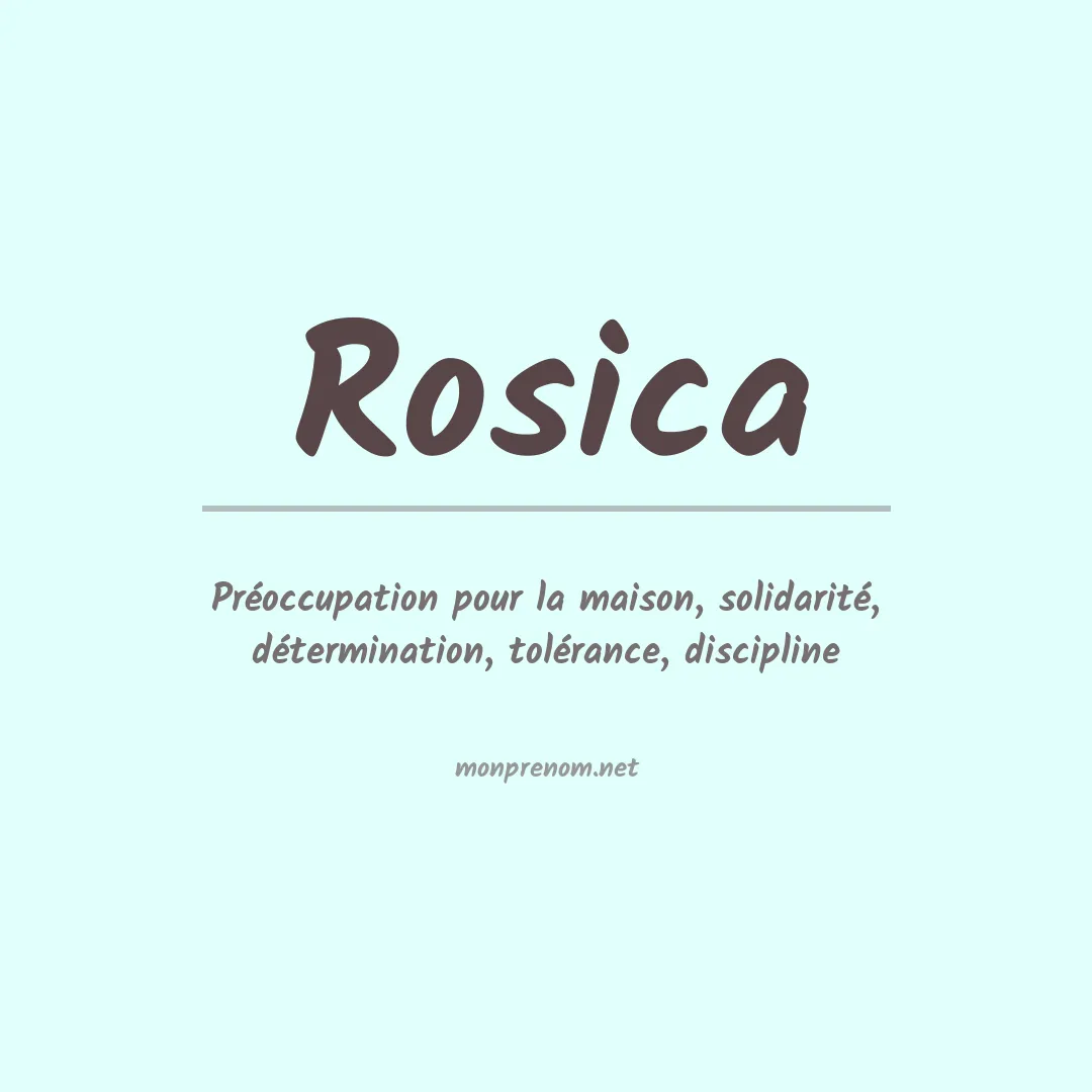 Prénom Rosica